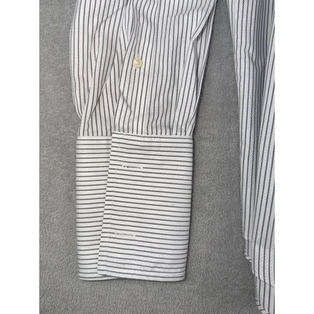Jos A Bank Signature Collection Mens 16.5X35 Striped Dress Shirt French‎ Cuff